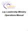 Lay Leadership Ministry Operations Manual