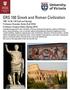 GRS 100 Greek and Roman Civilization