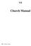 VII. Church Manual 136 UNIVERSITY MANUAL