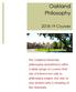 Oakland Philosophy Courses