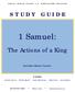 1 Samuel: The Actions of a King