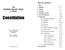 Constitution. The Bergthaler Mennonite Church of Altona TABLE OF CONTENTS