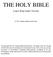 THE HOLY BIBLE. Logos King James Version Johann Melchizedek Peter