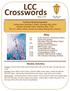 LCC Crosswords. Weekly Activities