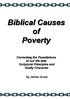 Biblical Causes of Poverty