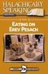 Eating on Erev Pesach