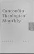 Concoll~ia. Tbeological Monthly AUGUST 1951