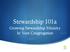 Stewardship 101a. Growing Stewardship Ministry In Your Congregation