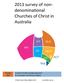 2013 survey of nondenomina onal. Churches of Christ in Australia
