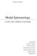 Modal Epistemology. A study of the conditions of knowledge. Jaakko Hirvelä Pro gradu tutkielma Teoreettinen filosofia