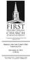 A congregation of the Presbyterian Church (USA) Organized in 1855 DECEMBER 24, :00 PM
