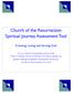 Church of the Resurrection Spiritual Journey Assessment Tool