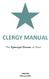 CLERGY MANUAL UPDATED February 2016