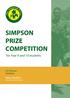 SIMPSON PRIZE COMPETITION