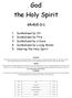 God the Holy Spirit GRADE 0-1