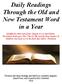 Daily Readings Through the Old and New Testament Word in a Year