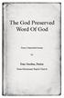 The God Preserved Word Of God