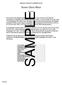 SAMPLE. Santa Clara Mass CREDITS/TABLE OF CONTENTS PAGE. Bob Hurd