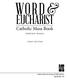 WORD & EUCHARIST. ilp. Catholic Mass Book WEEKDAY MISSAL FIRST EDITION. International Liturgy Publications Nashville, TN