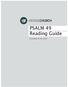 PSALM 49 Reading Guide. December 8-14, 2013