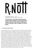 R.Nott Magazine Issue # Interrogatório com Simona Dimitri por Vinicius F. Barth