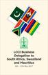 LCCI Business Delegation to South Africa, Swaziland and Mauritius
