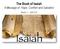 The Book of Isaiah A Message of Hope, Comfort and Salvation. Week 1 10/27/13