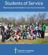 Students of Service. Becoming servant leaders in our local community