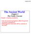 The Ancient World. Chapter 2 The Fertile Crescent