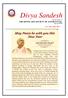 Divya Sandesh. The Newsletter of THE DIVINE LIFE SOCIETY OF AUSTRALIA Inc. Regd: inc Issue: Jan Mar 2017