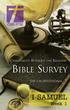 CHRISTIANITY WITHOUT THE RELIGION BIBLE SURVEY. The Un-devotional I SAMUEL. Week 1