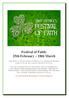 Festival of Faith: 25th February 18th March