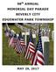 98 th ANNUAL MEMORIAL DAY PARADE BEVERLY CITY EDGEWATER PARK TOWNSHIP