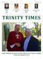 TRINITY TIMES SUMMER 2015 KILGORE TO SUPPLY SR. WARDEN SPEAKS NOTES FROM THE RECTOR SEARCH COMMITTEE PAGE 3 PAGE 7 PAGE 2 PAGE 4 TRINITY TIMES