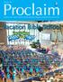 Proclaim. Proclaim Jesus Christ, Live in Christ, Serve! Vacation Bible School. June 20-24, 2016 saintandrews.org/vbs