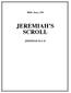 Bible Story 150 JEREMIAH S SCROLL JEREMIAH 36:1-32