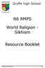 N6 RMPS. World Religion - Sikhism. Resource Booklet