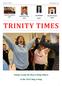 TRINITY TIMES. Trinity Leads the Way to Help Others. at the 2015 Sing-a-long SR. WARDEN PAGE 5 TRINITY TIMES DECEMBER 2015 RECTORY UPDATE PAGE 9