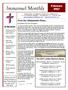 Immanuel Monthly. February From Our Administrative Pastor. In This Issue: Our 2017 Lenten Sermon Series