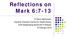 Reflections on Mark 6:7-13. Fr Kevin McGovern, Caroline Chisholm Centre for Health Ethics: CHA Stewardship Board 2014 Retreat, 6 February 2014