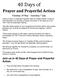 Prayer and Prayerful Action