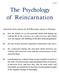 The Psychology of Reincarnation