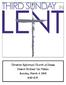 Christian Reformed Church of Pease Pastor Michael Ten Haken Sunday, March 4, :30 A.M.