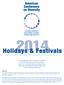 Holidays & Festivals