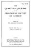 QUARTERLY JOURNAL GEOLOGICAL SOCIETY OF LONDON