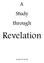 A Study through. Revelation. by John M. Duvall
