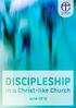DISCIPLESHIP. in a Christ-like Church