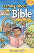 Stick-With-Me Bible Stories. Learning About. Bible. the. Creative. Communications. Sample. Fun with Faith