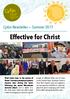 Effective for Christ. Cytûn Newsletter ~ Summer 2017