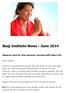 Buqi Institute News - June 2014